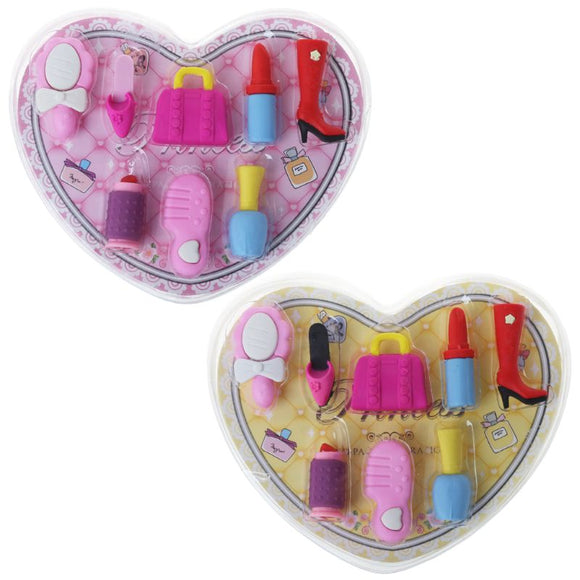 8pcs/set Girl Cosmetics Pencil Erasers - BabyBloomPlace