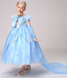 Princess Elsa Snow Dress Costume - BabyBloomPlace