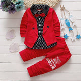 Polka Design Boy Suit - BabyBloomPlace