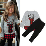 2 piece Holiday Deer Top and Pants - BabyBloomPlace