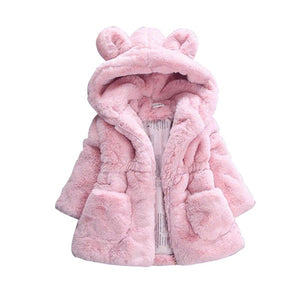 Winter Faux Fur Fleece Coat - BabyBloomPlace