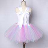 Girls Unicorn Rainbow Dress - BabyBloomPlace