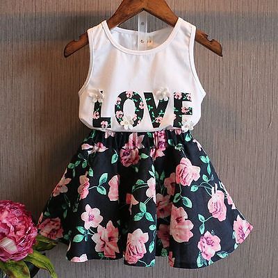 Floral Toddler 'Love' Set - BabyBloomPlace