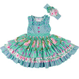 Jade knitted Princess dress - BabyBloomPlace