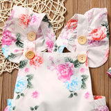 Floral Ruffled Baby Romper Set - BabyBloomPlace