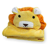 Soft Hooded Animal Baby Bathrobe Towel - BabyBloomPlace