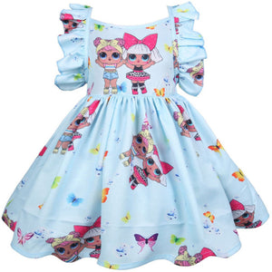 Sleeveless Doll Princess Costume Party Dress - BabyBloomPlace