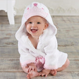 Crown Baby Hooded Bathrobe Blanket - BabyBloomPlace