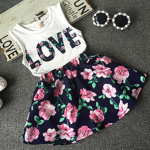 Floral Toddler 'Love' Set - BabyBloomPlace