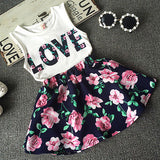 Floral Toddler 'Love' Set - BabyBloomPlace