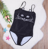 Mommy & Me 'Black Cat' Monokini One-Piece Swimsuit - BabyBloomPlace