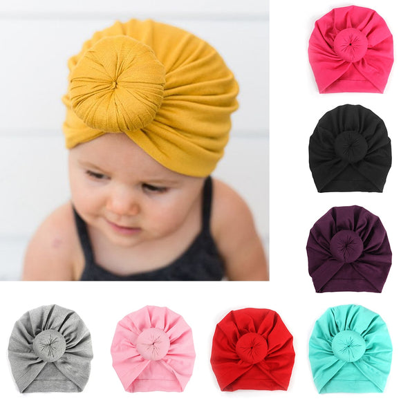 Kiddies Bowknot Turban Head wrap - BabyBloomPlace