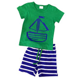 2 pcs Stripped Clothing Set - BabyBloomPlace