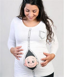 Maternity Cartoon t-shirt piece - BabyBloomPlace