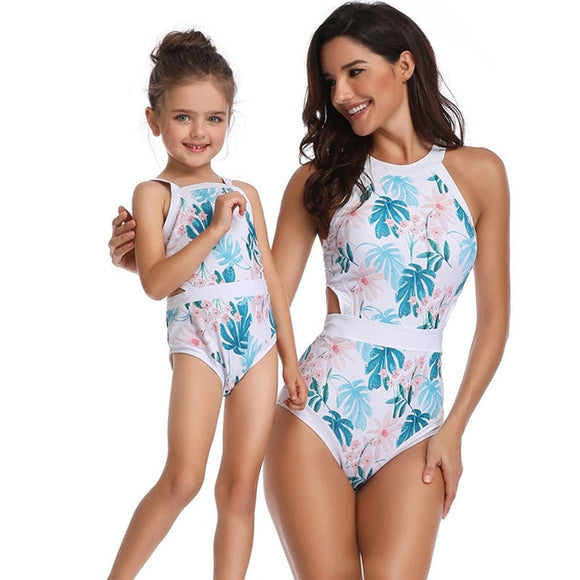 Mommy & Me Patterned One-piece Swimwear - BabyBloomPlace