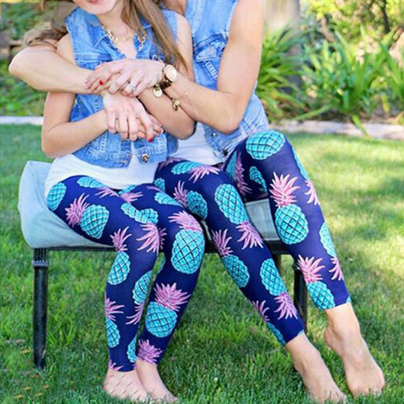 Mommy & Me Pineapple Leggings - BabyBloomPlace