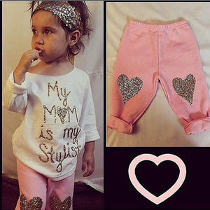 'My Mom is my Stylist' Toddler 2 pc Set - BabyBloomPlace