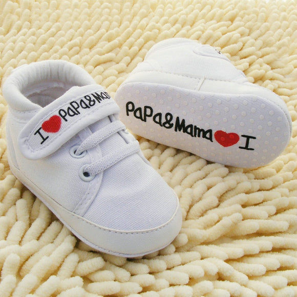 I Love Mama & Papa Unisex Sneakers - BabyBloomPlace