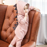 Dinosaur Hooded Romper Jumpsuit - BabyBloomPlace