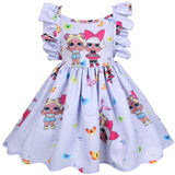 Sleeveless Doll Princess Costume Party Dress - BabyBloomPlace