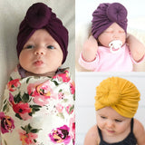 Kiddies Bowknot Turban Head wrap - BabyBloomPlace