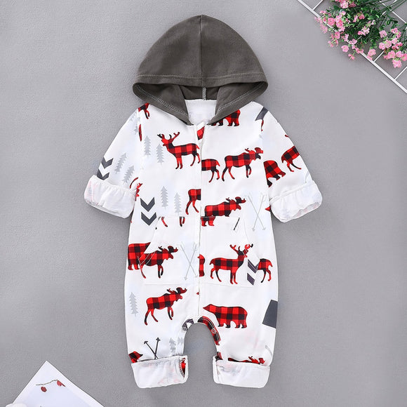 Deer Print Rompers - BabyBloomPlace