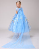 Princess Elsa Snow Dress Costume - BabyBloomPlace