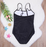 Mommy & Me 'Black Cat' Monokini One-Piece Swimsuit - BabyBloomPlace