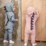 Dinosaur Hooded Romper Jumpsuit - BabyBloomPlace