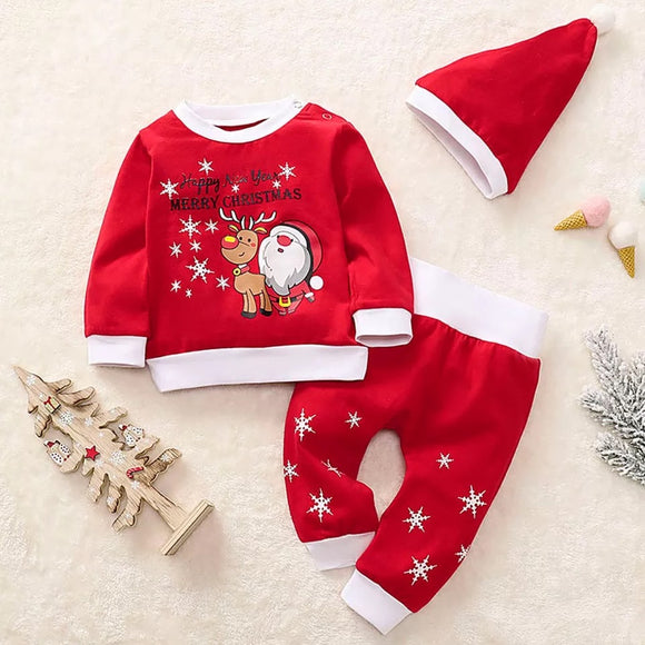 Merry Christmas & Happy New Year Baby Costume Set - BabyBloomPlace