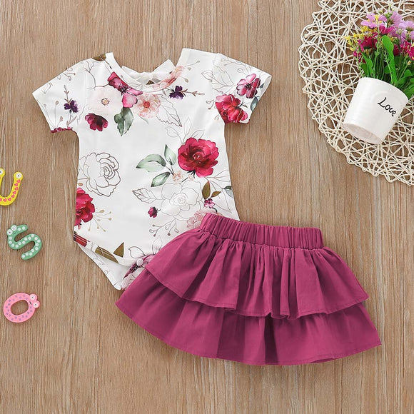 New Styled Floral Ruffles Outfit - BabyBloomPlace