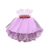 Princess Floral Tutu Mesh Dress - BabyBloomPlace